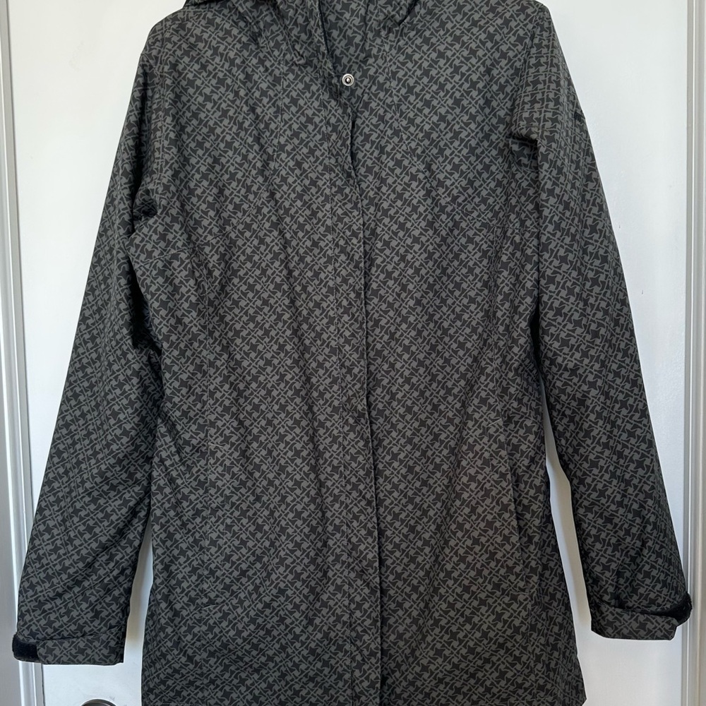 Elegant Columbia Black Patterned Spring/Fall Jacket